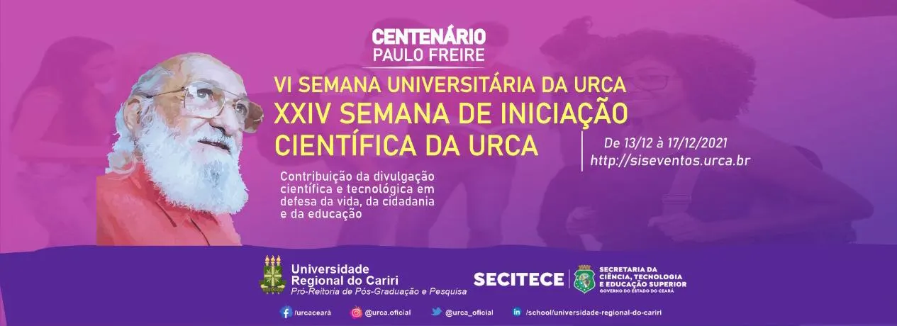 VI SEMANA UNIVERSITÁRIA DA URCA – XXIV Semana de Iniciação Científica da URCA