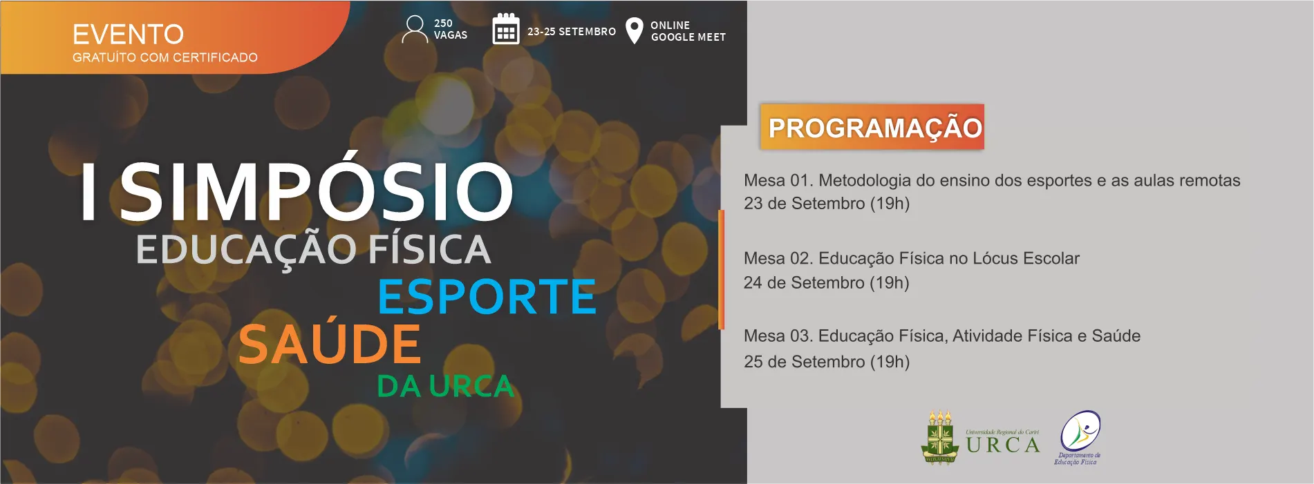 I SIMPÓSIO DE EDUCAÇÃO FÍSICA, ESPORTE E SAÚDE DA URCA