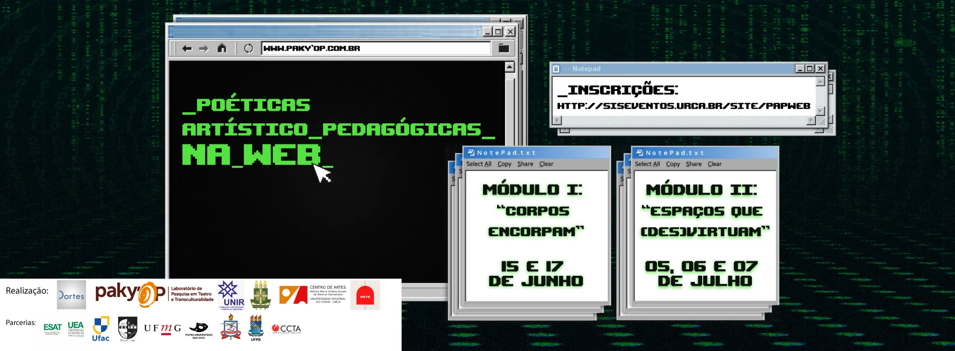 Poéticas artístico-pedagógicas na web